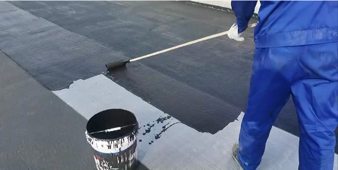 淞源防水施工现场