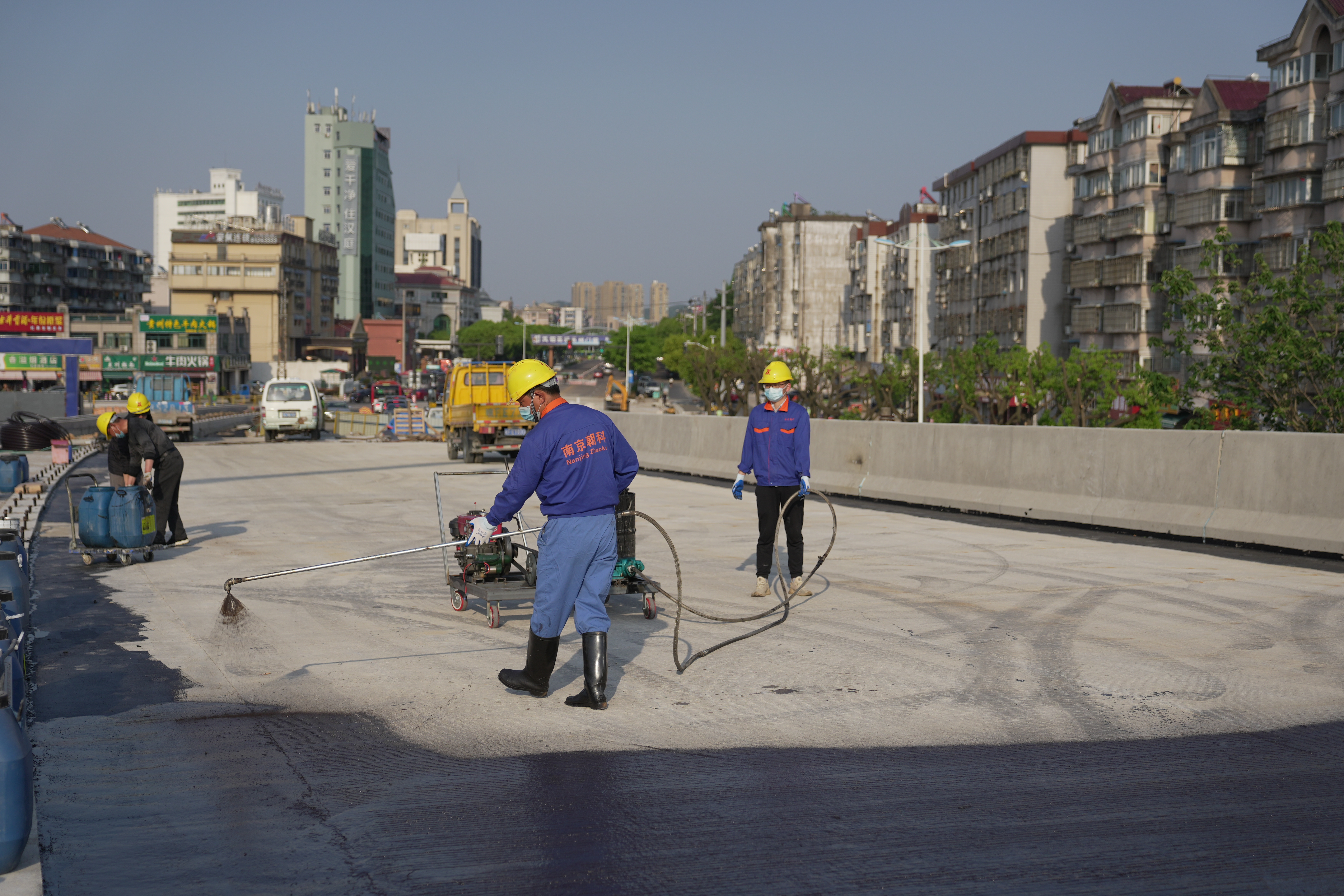 【淞源桥面防水】绍兴舜江拼宽大桥