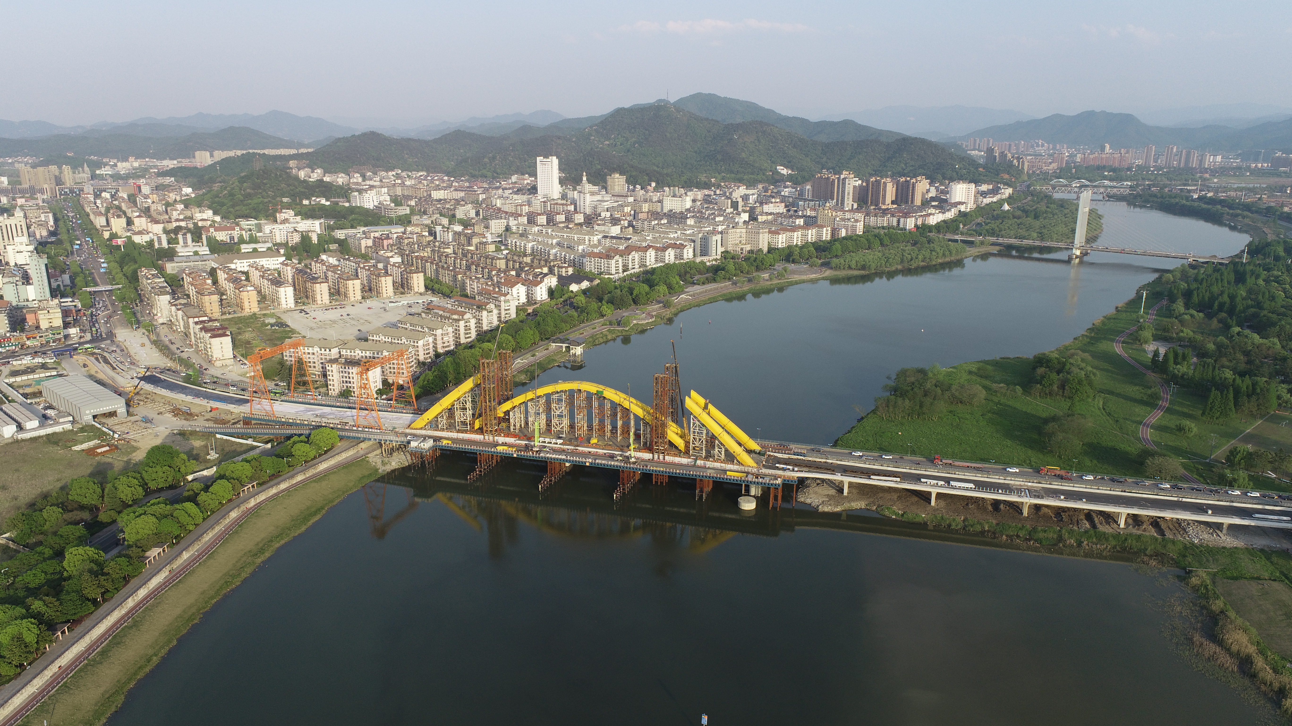 【淞源桥面防水】绍兴舜江拼宽大桥